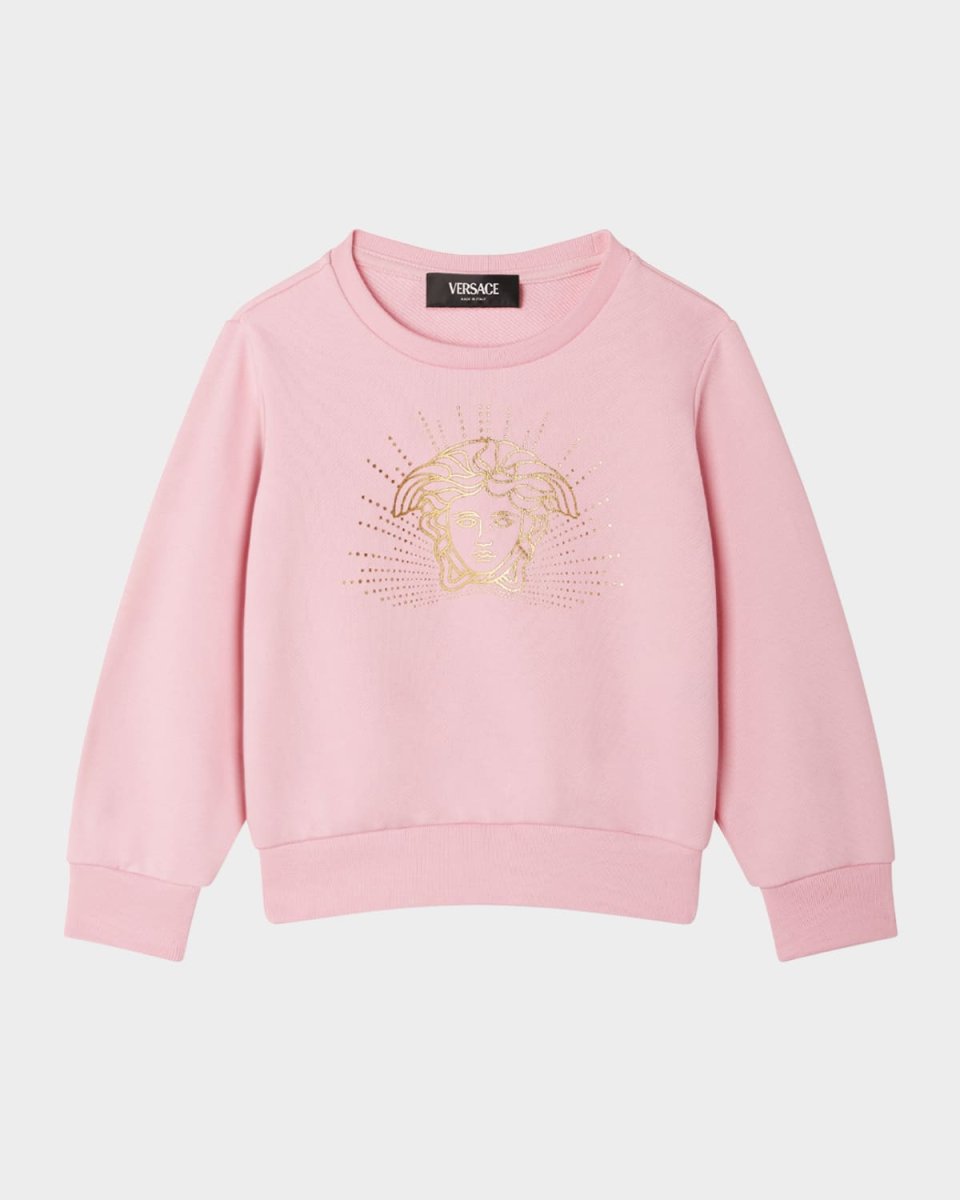 Girl's Laminated Medusa Sweatshirt, Size 12M-4